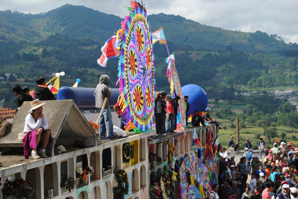 Today in Guatemala, thousands of kites will be flown and the country celebrates the Día de los Muertos. 