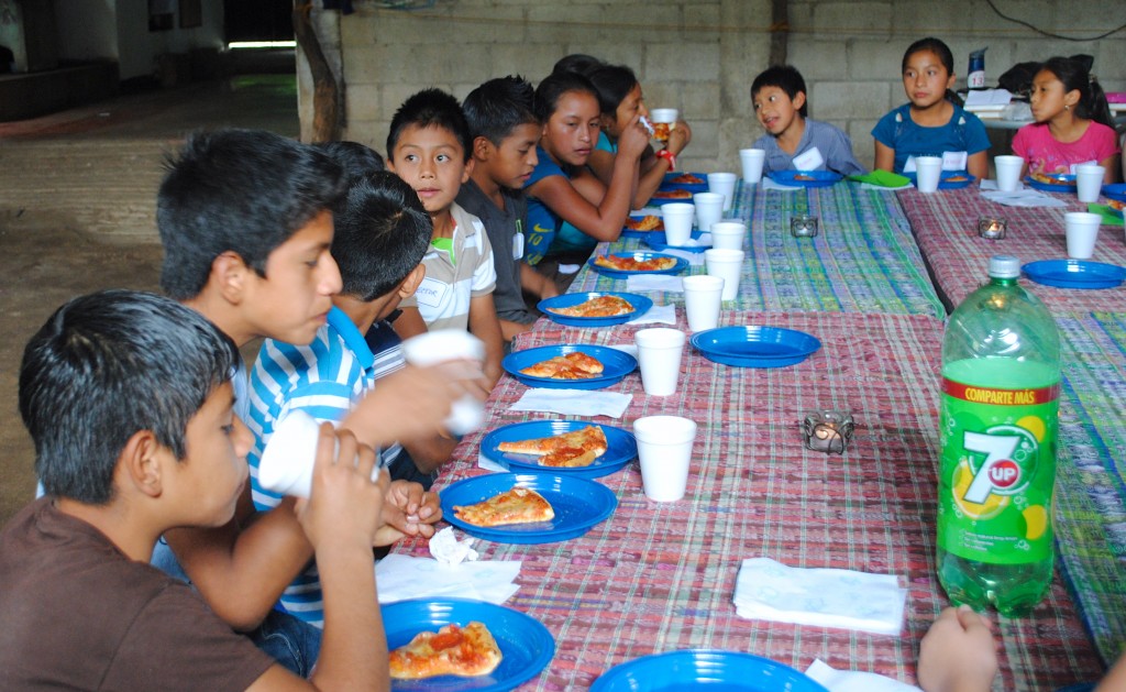 While your big meal this week probably involved turkey, the students from our After School Program who had memorized all the verses to go along with different characteristics of God, enjoyed a fine meal of pizza and soda, followed by packages of cookies. They know those verses well and we are so proud of each of them!