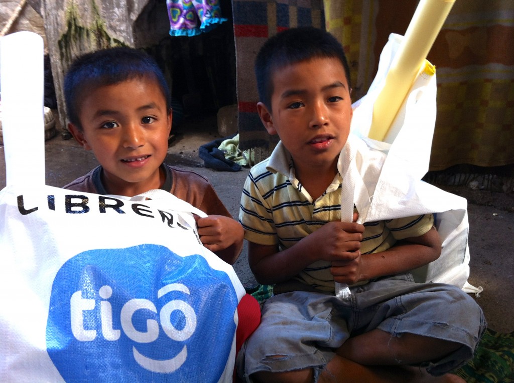 Presley and Josue got their new school supplies this week. In Guatemala, the school year begins in January and our hope is to remove the barriers that keep our young friends from an education.