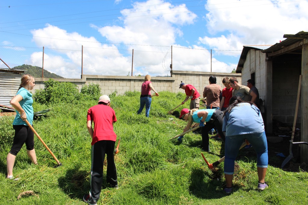 At first glance today's Photo of the Week may look like a group of gringos working hard in the Highlands of Guatemala. And that may be true, but it is so much more. This is the beginning of the Casa del Redentor Feeding Center in the Mayan village of Patzatzun. Even without the building, 60-80 kids come out to get a nutritionally balanced lunch twice a week. However, with a building, they will also learn Spanish, good hygiene, and truth from the Scriptures.