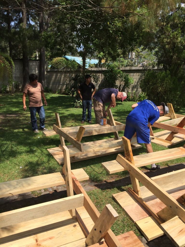 Feeding program picnic tables